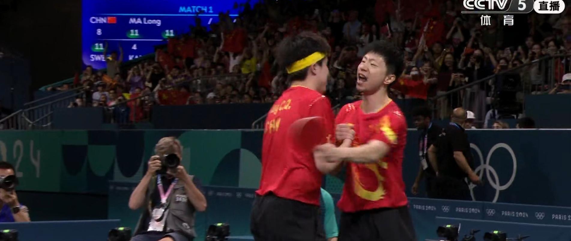 瑞典队完胜韩国队，许昕扛起全队